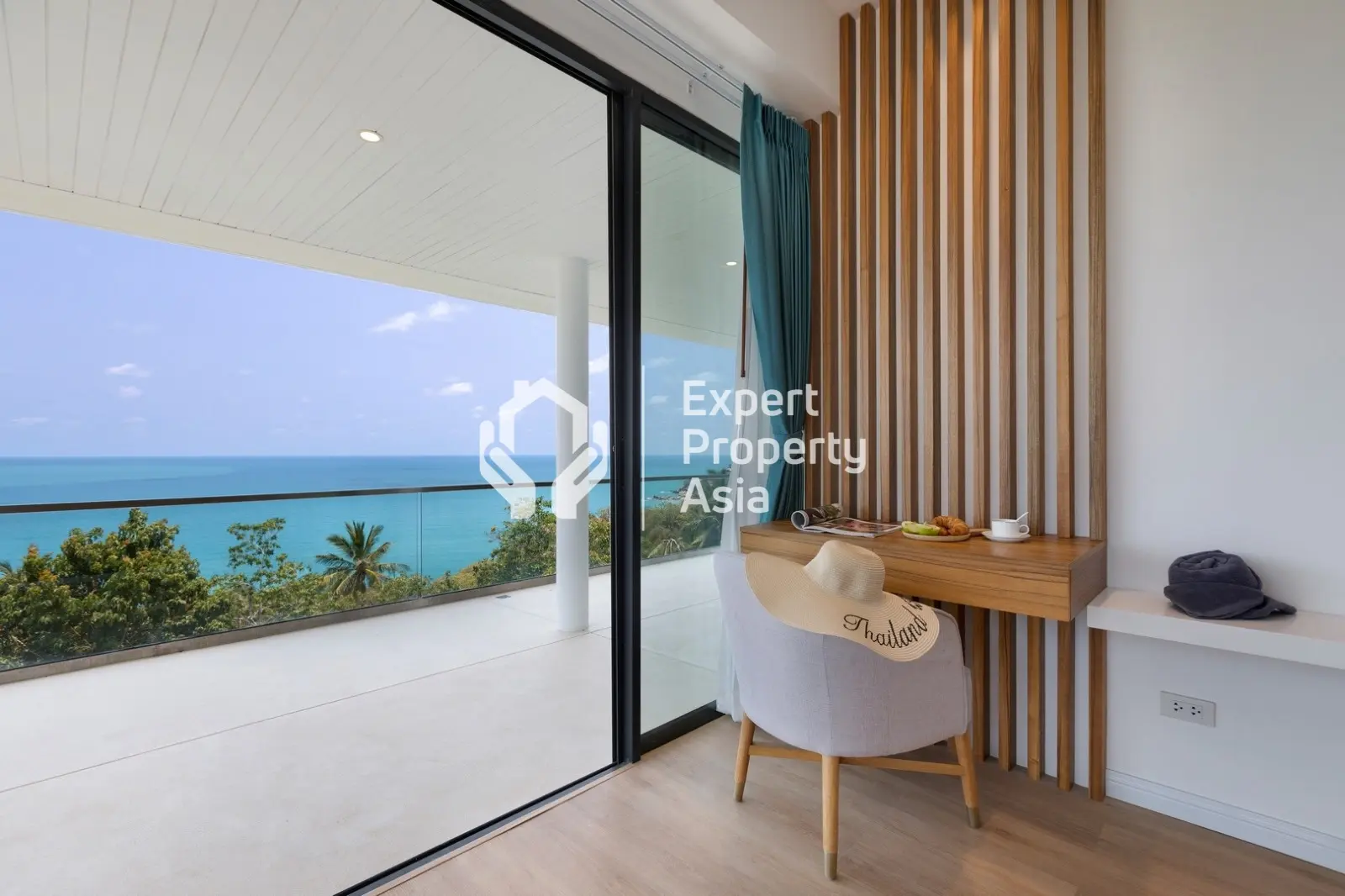 Villa duplex contemporaine de 3 chambres avec piscine et vue sur la mer à Chaweng Noi, Koh Samui