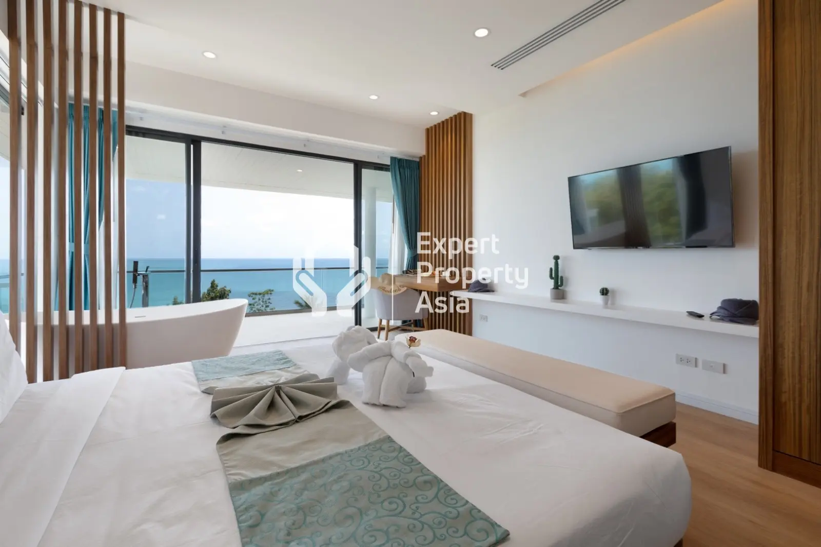 Villa A : Superbe villa duplex avec piscine 3 chambres vue sur mer à Lamai, Koh Samui