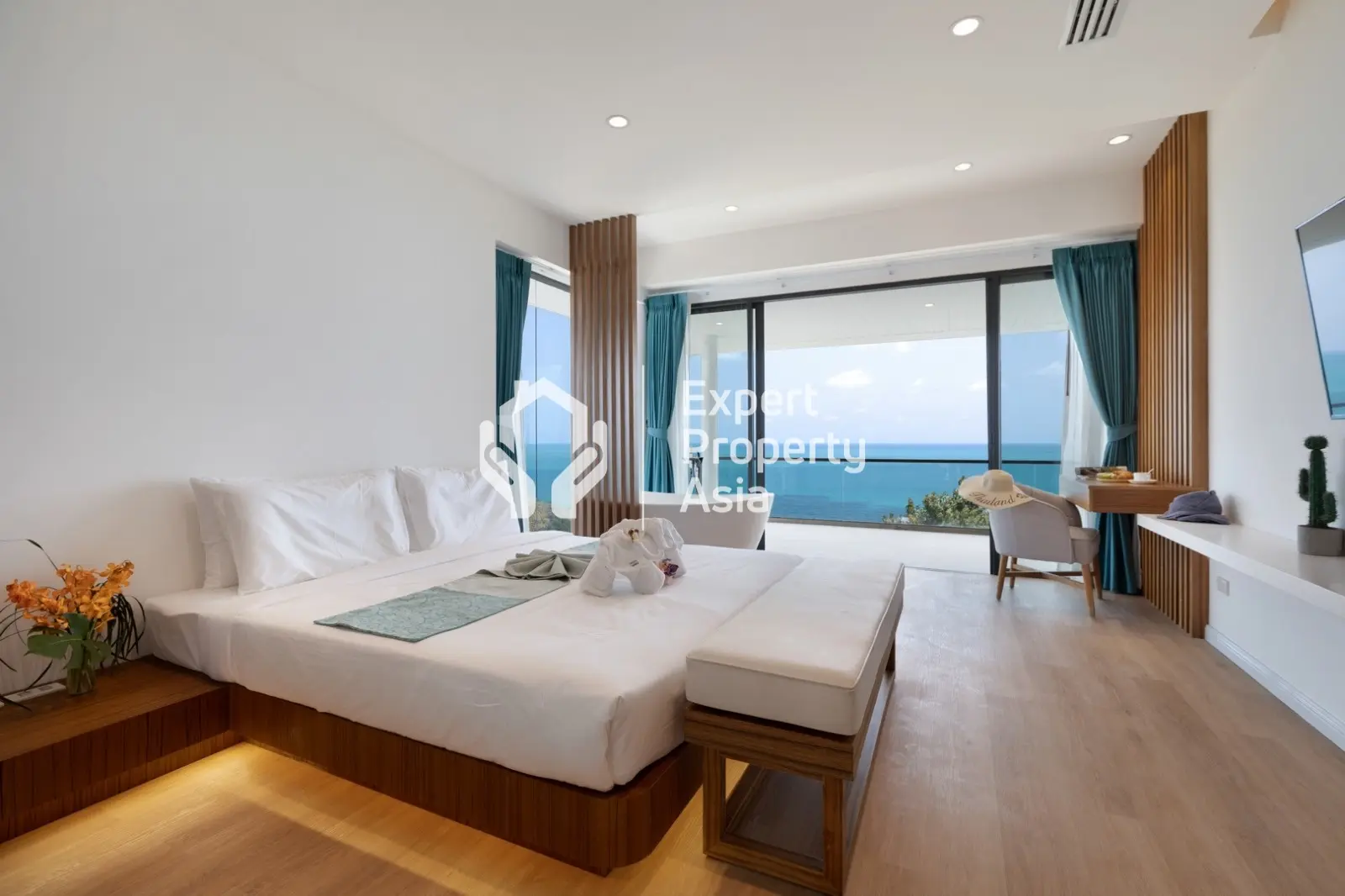 Villa A : Superbe villa duplex avec piscine 3 chambres vue sur mer à Lamai, Koh Samui