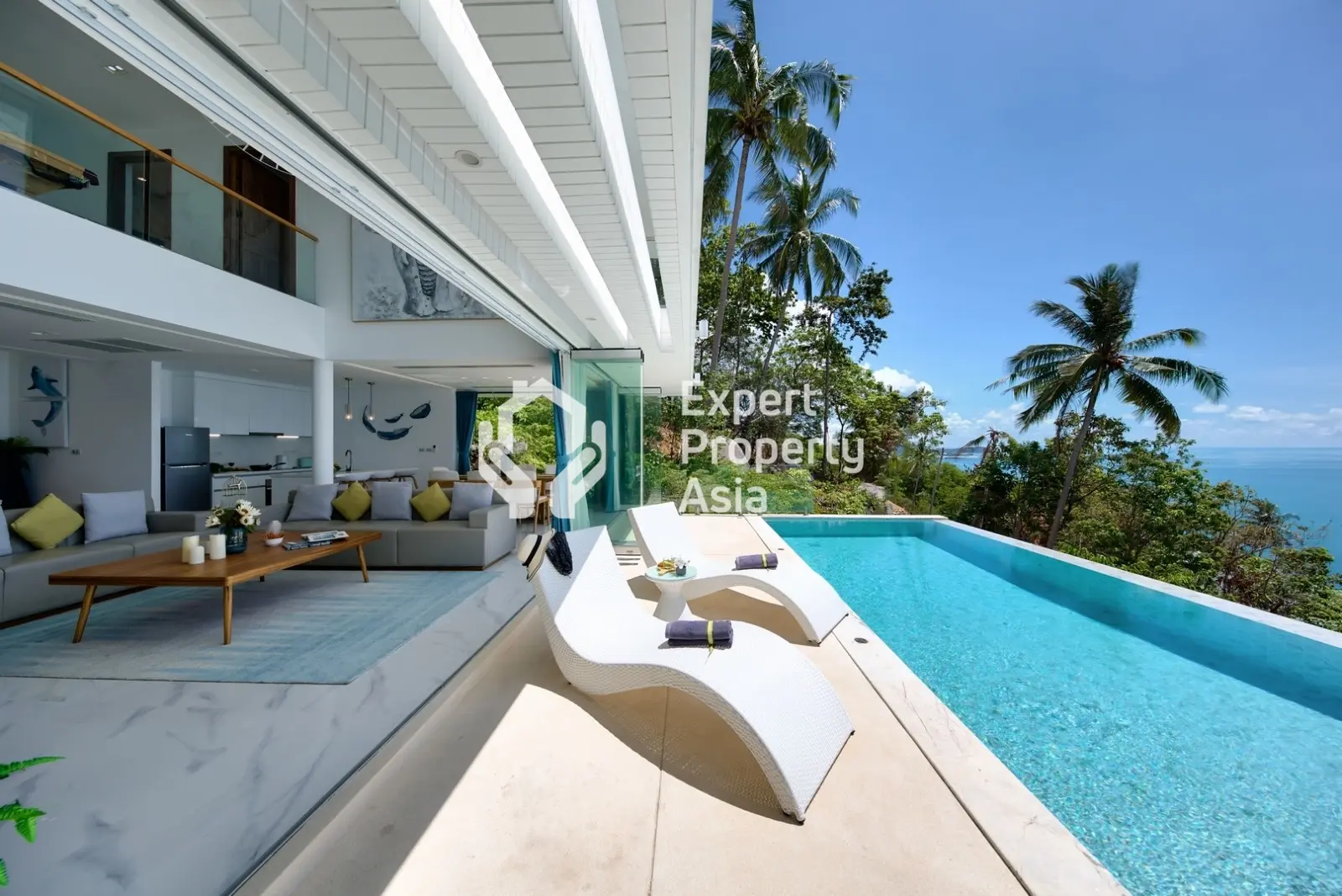 Villa E2 : Superbe villa avec piscine de 4 chambres et vue sur la mer à Lamai, Koh Samui