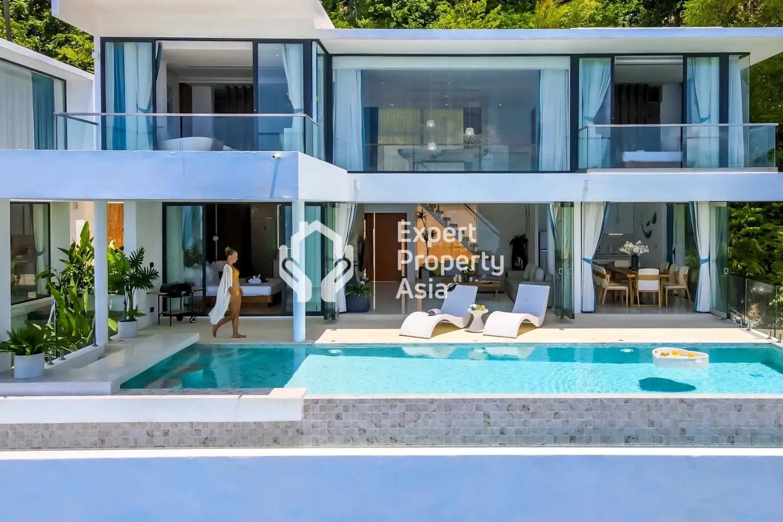 Villa E2 : Superbe villa avec piscine de 4 chambres et vue sur la mer à Lamai, Koh Samui