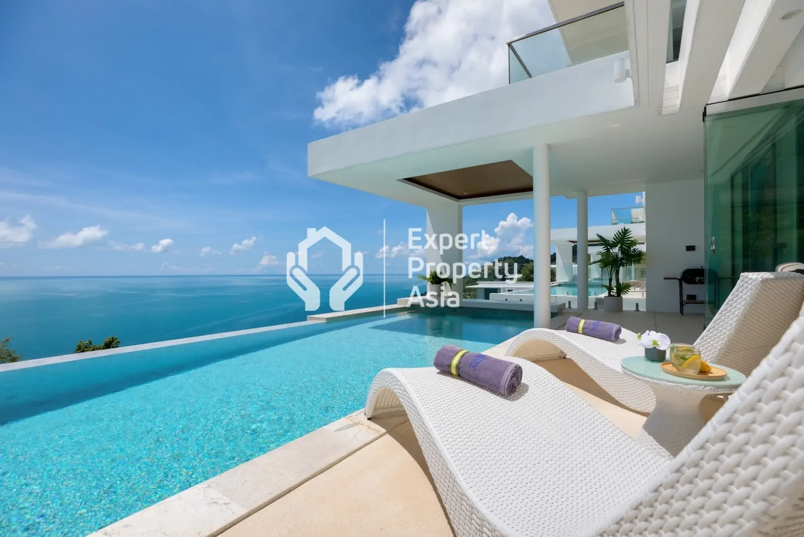 Villa E2 : Superbe villa avec piscine de 4 chambres et vue sur la mer à Lamai, Koh Samui