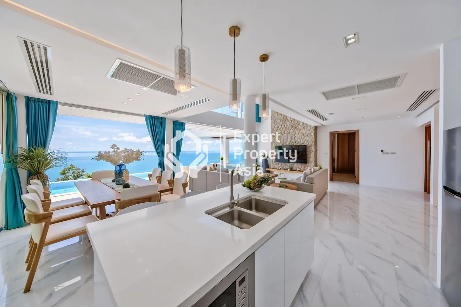 Villa E2 : Superbe villa avec piscine de 4 chambres et vue sur la mer à Lamai, Koh Samui