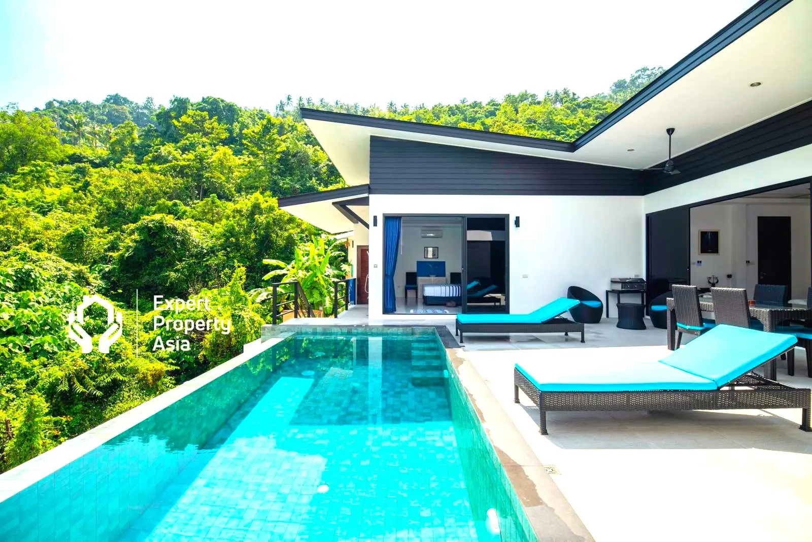 Modern 4-Bedroom Pool Villa for Rent in Lamai – Fully Furnished, Pet-Friendly