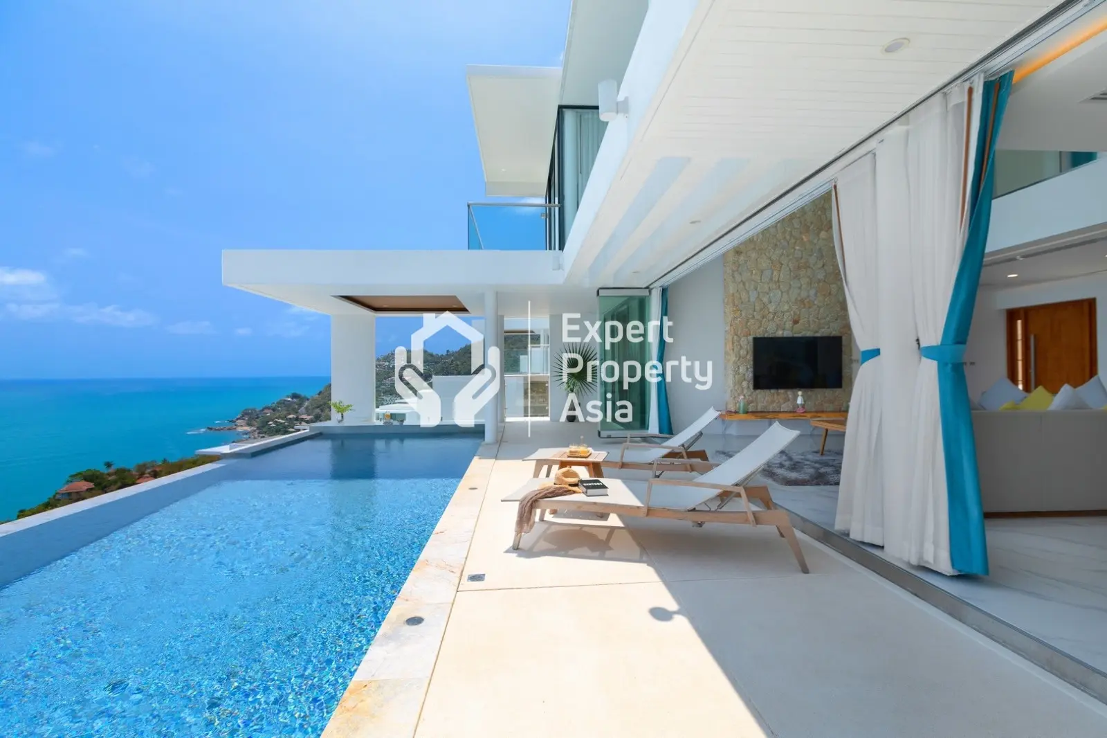 Villa E3 : Luxueuse villa de 5 chambres avec vue sur la mer et piscine à Lamai, Koh Samui