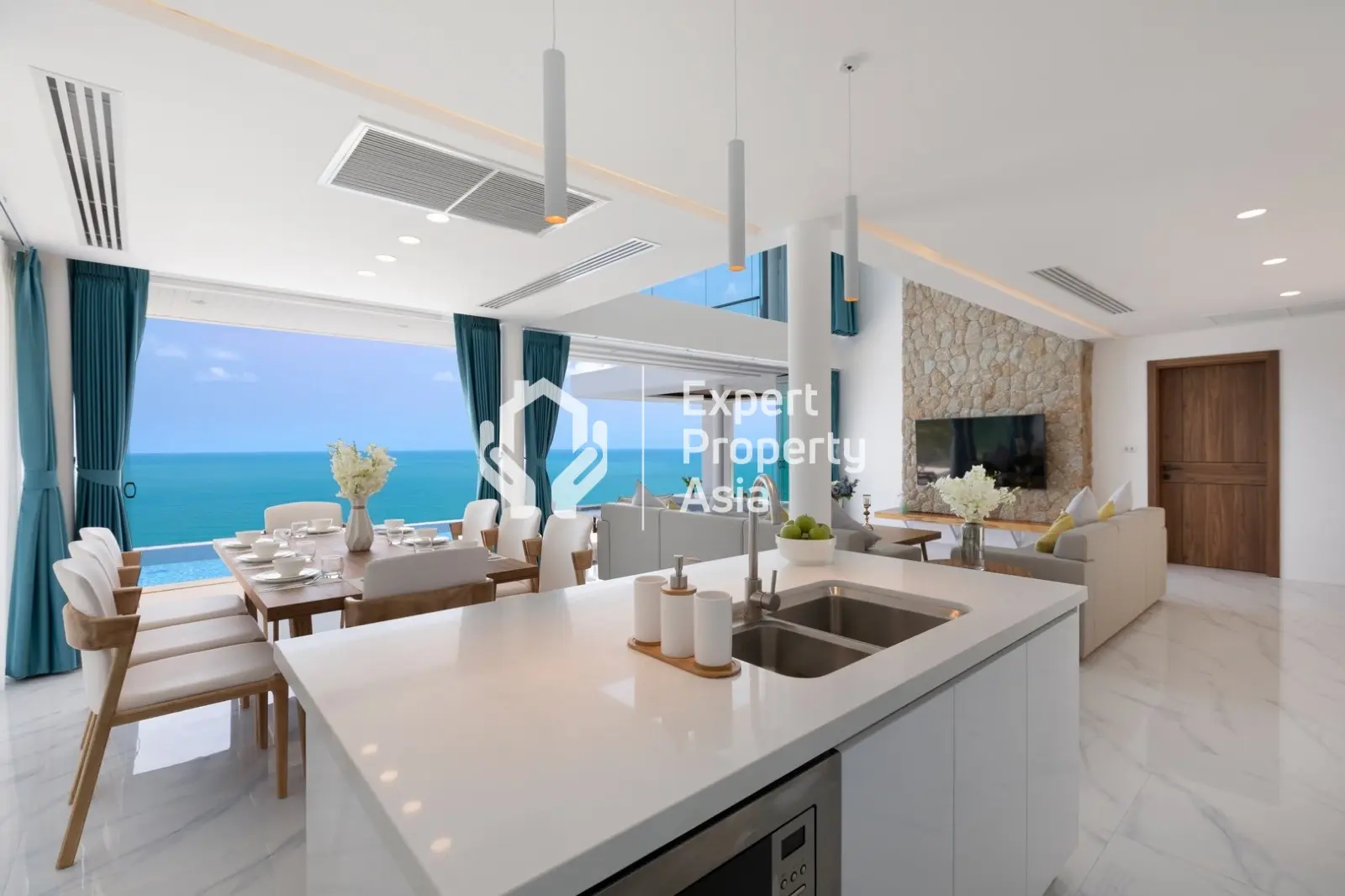 Villa E3 : Luxueuse villa de 5 chambres avec vue sur la mer et piscine à Lamai, Koh Samui