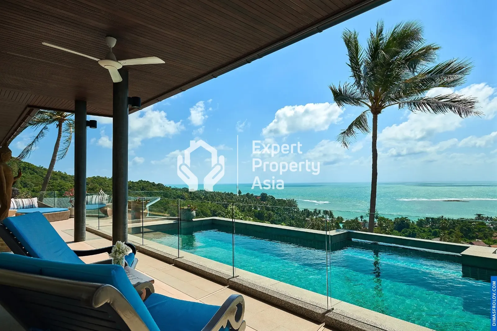 Luxury 4-Bedroom Sea View Pool Villa in Lamai– Koh Samui