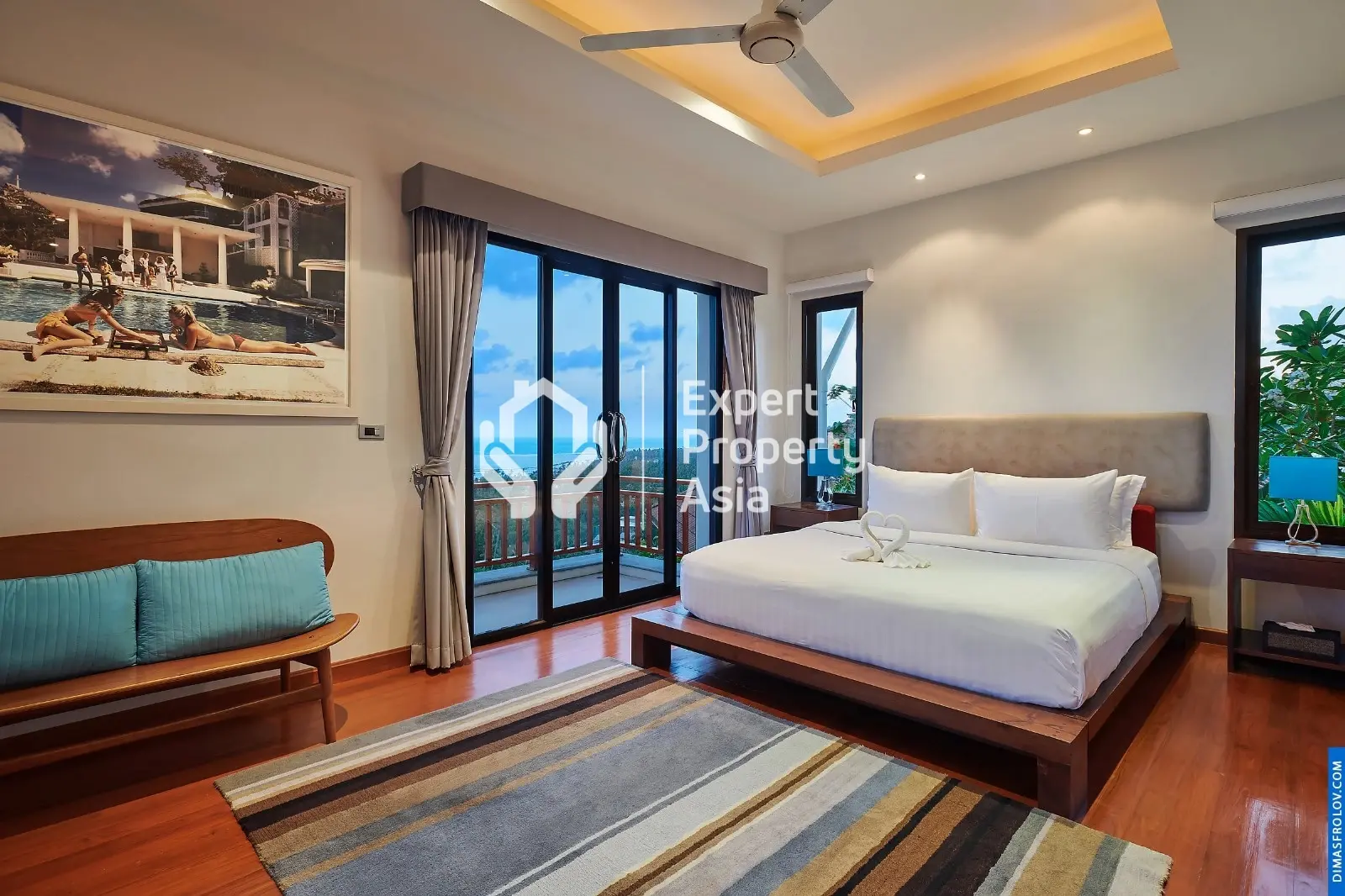 Luxury 4-Bedroom Sea View Pool Villa in Lamai– Koh Samui