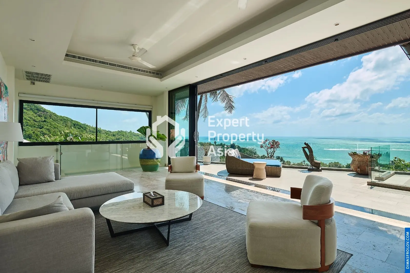 Luxury 4-Bedroom Sea View Pool Villa in Lamai– Koh Samui