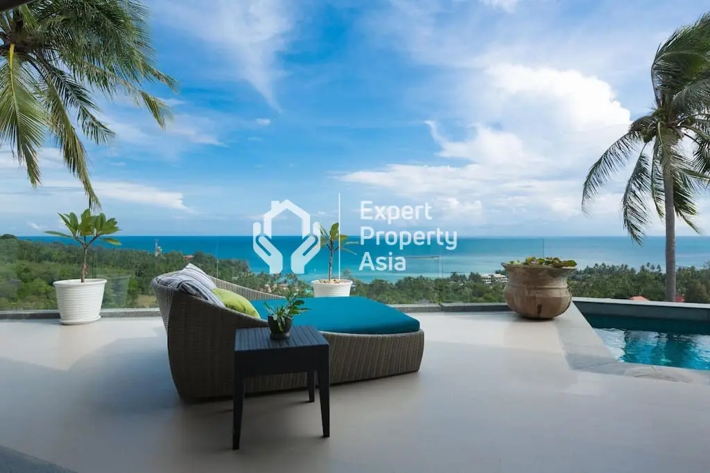 Luxury 4-Bedroom Sea View Pool Villa in Lamai– Koh Samui