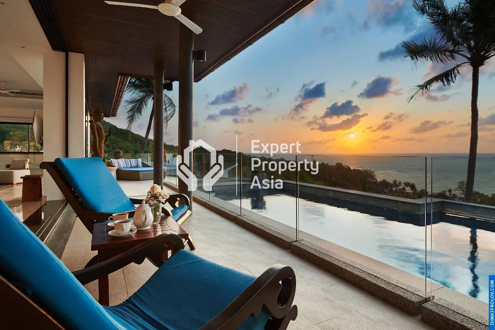 Luxury 4-Bedroom Sea View Pool Villa in Lamai– Koh Samui