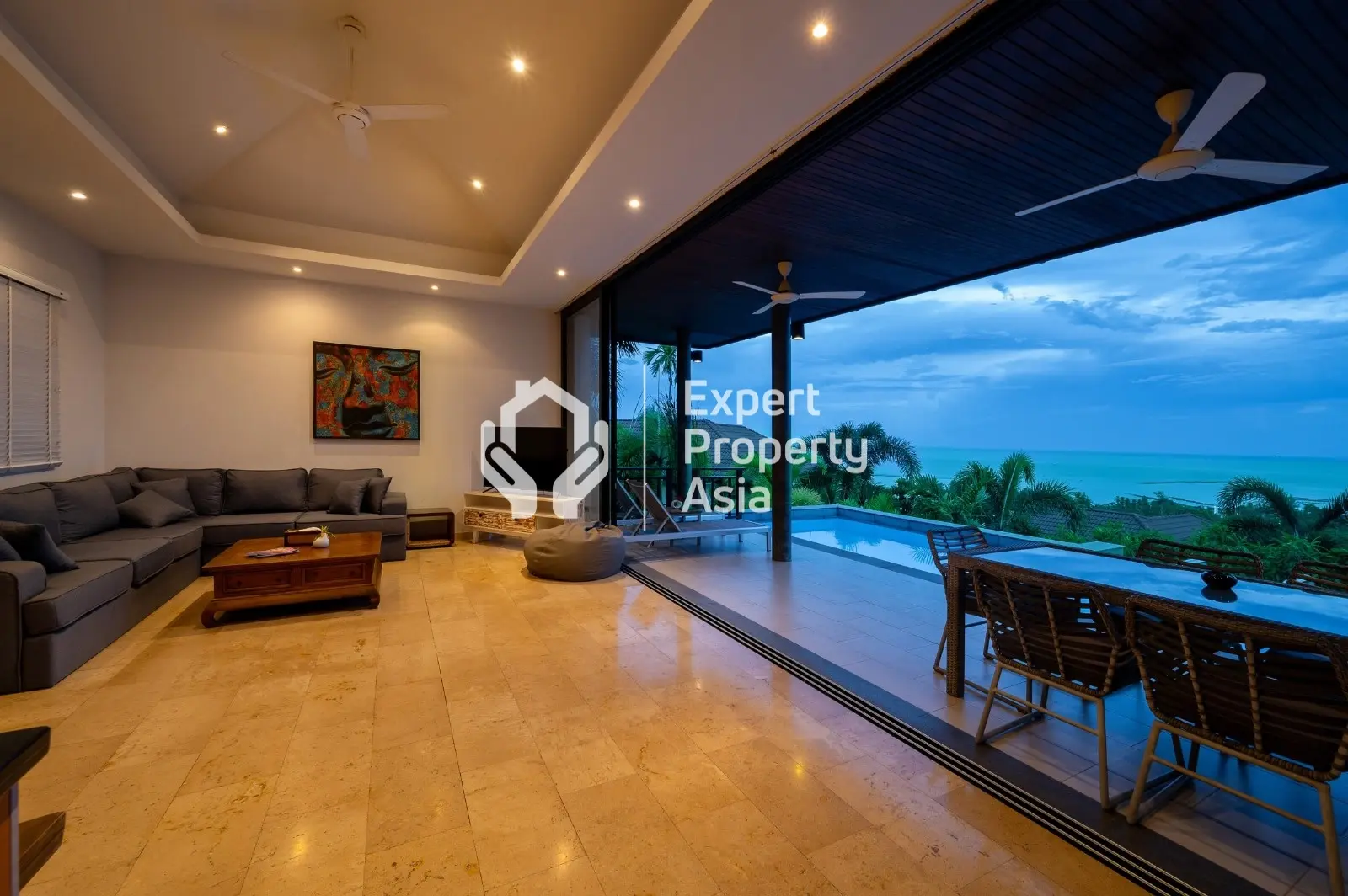 Luxury 3-Bedroom Pool Villa with Sea View – Lamai, Koh Samui