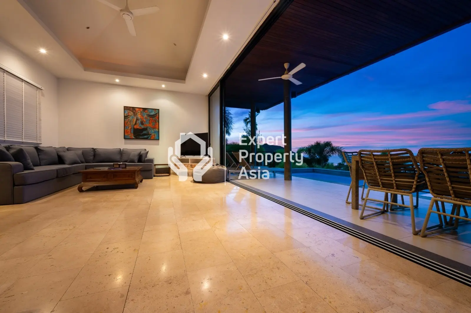 Luxury 3-Bedroom Pool Villa with Sea View – Lamai, Koh Samui