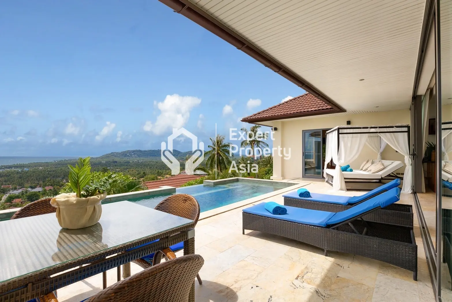 Villa de luxe avec 5 chambres, piscine et vue sur la mer – Lamai, Koh Samui