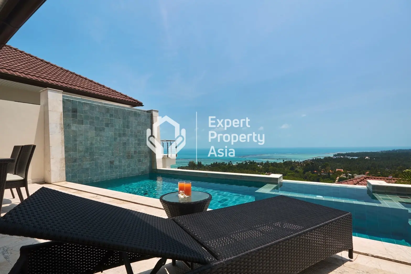 Villa de luxe avec 5 chambres, piscine et vue sur la mer – Lamai, Koh Samui