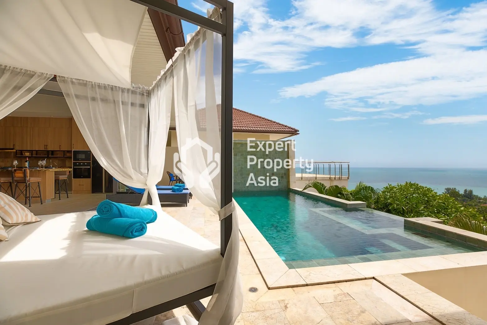 Villa de luxe avec 5 chambres, piscine et vue sur la mer – Lamai, Koh Samui