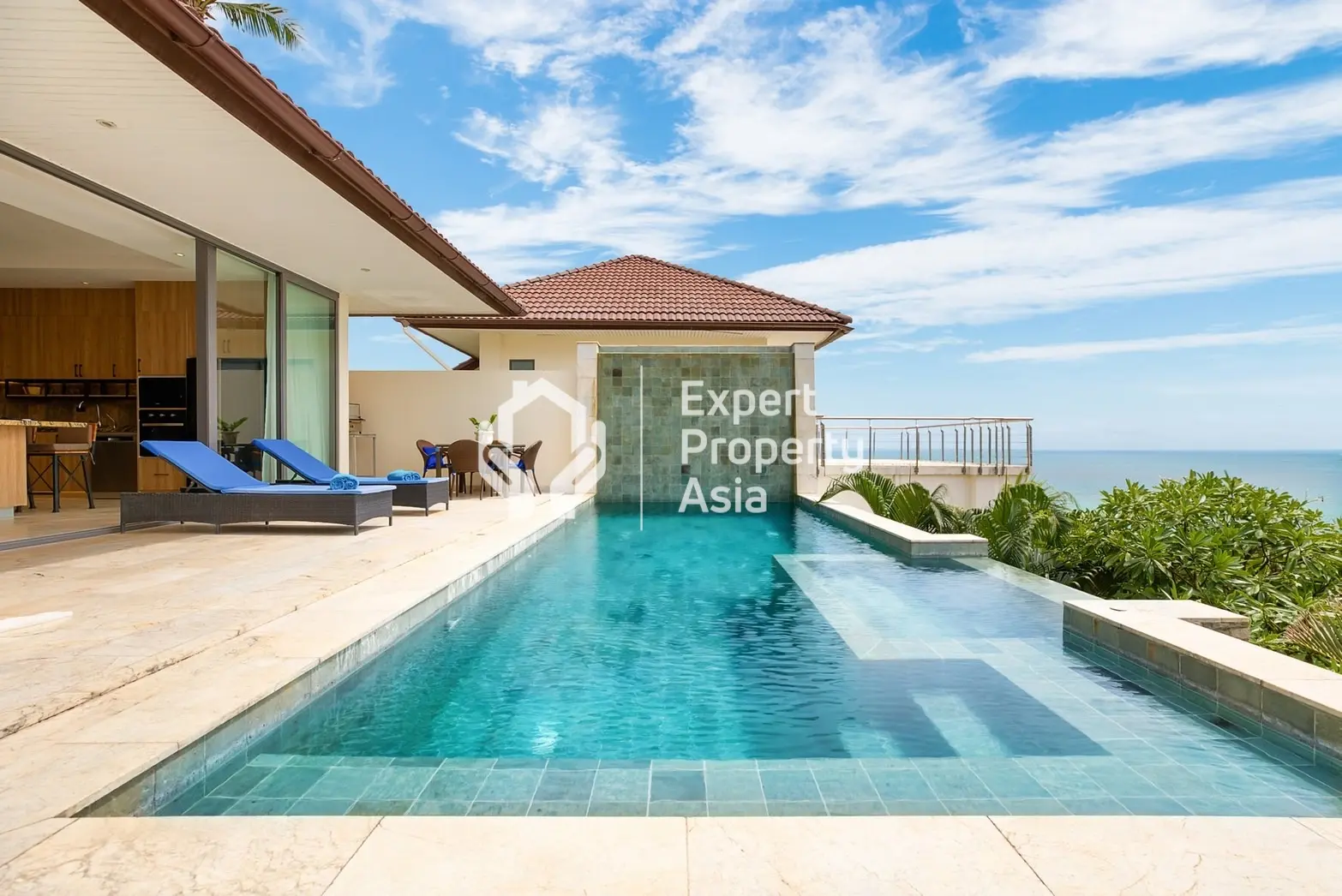 Villa de luxe avec 5 chambres, piscine et vue sur la mer – Lamai, Koh Samui