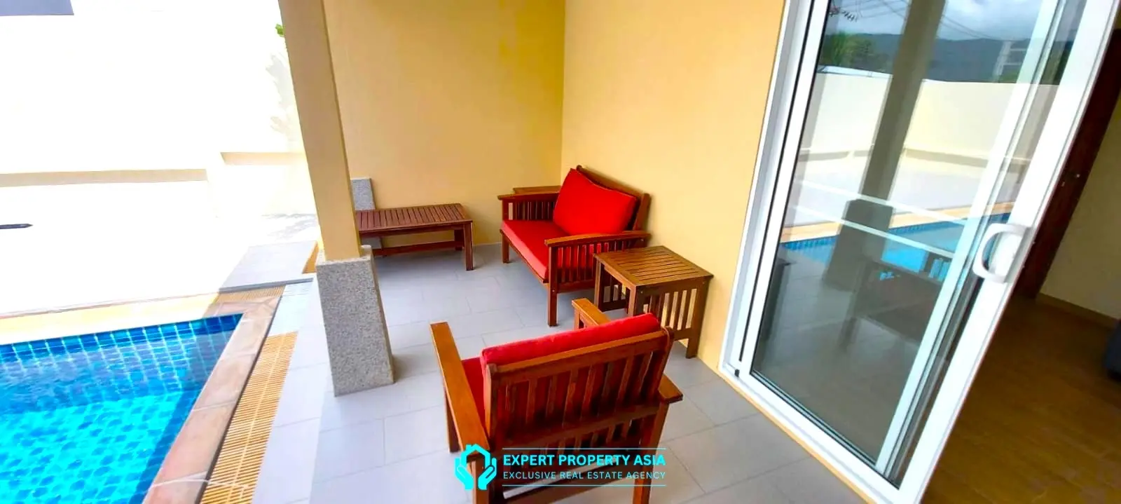 Spacious Modern Pool Villa in Quiet Bophut Neighborhood – 2 Bedrooms, High-Quality Finishes