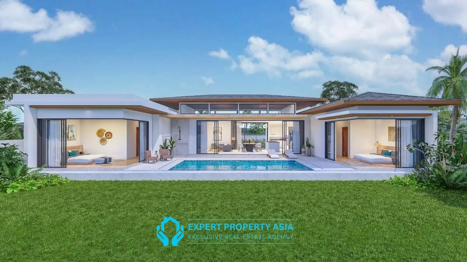 New 3-Bedroom Modern Villas in Bophut – Prime Location, Walking Distance to Beach