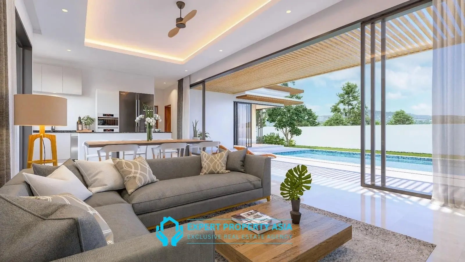 New 3-Bedroom Modern Villas in Bophut – Prime Location, Walking Distance to Beach