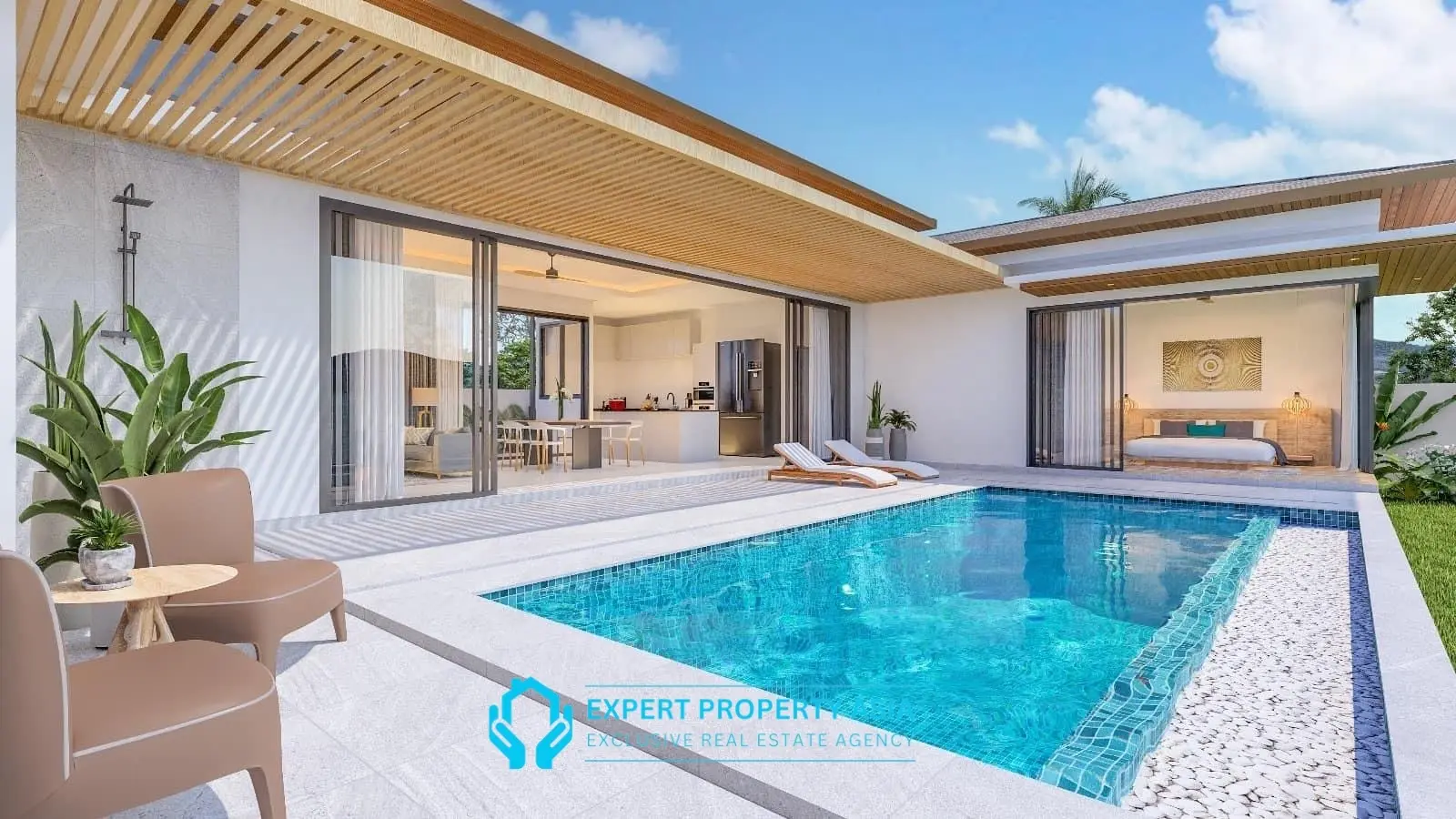 New 3-Bedroom Modern Villas in Bophut – Prime Location, Walking Distance to Beach