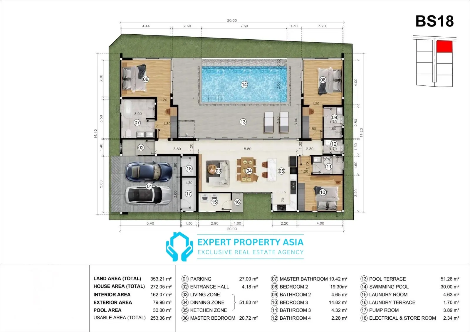 New 3-Bedroom Modern Villas in Bophut – Prime Location, Walking Distance to Beach