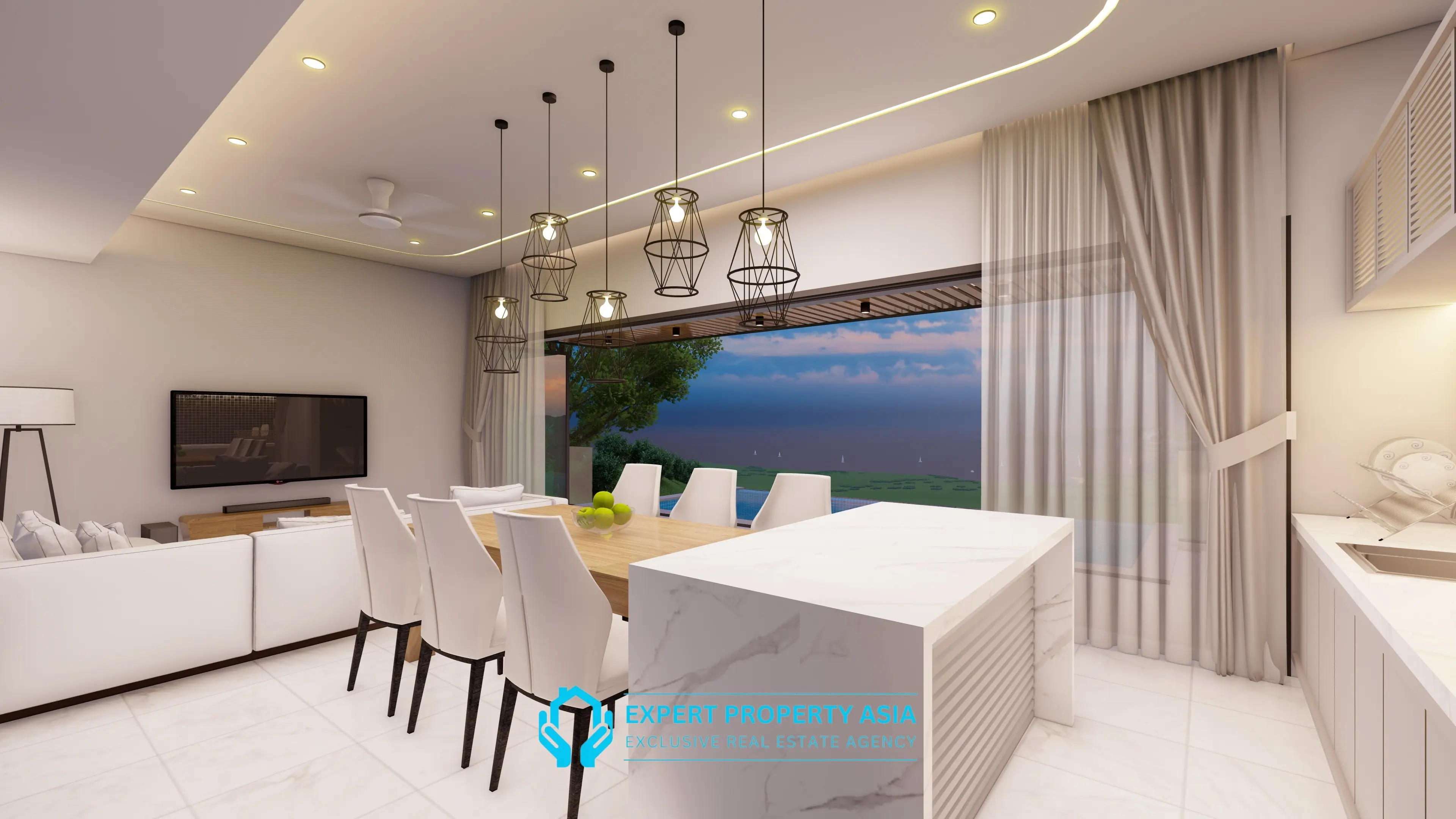Panoramic 180° Sea View Villas for Sale – Prime Bophut Location
