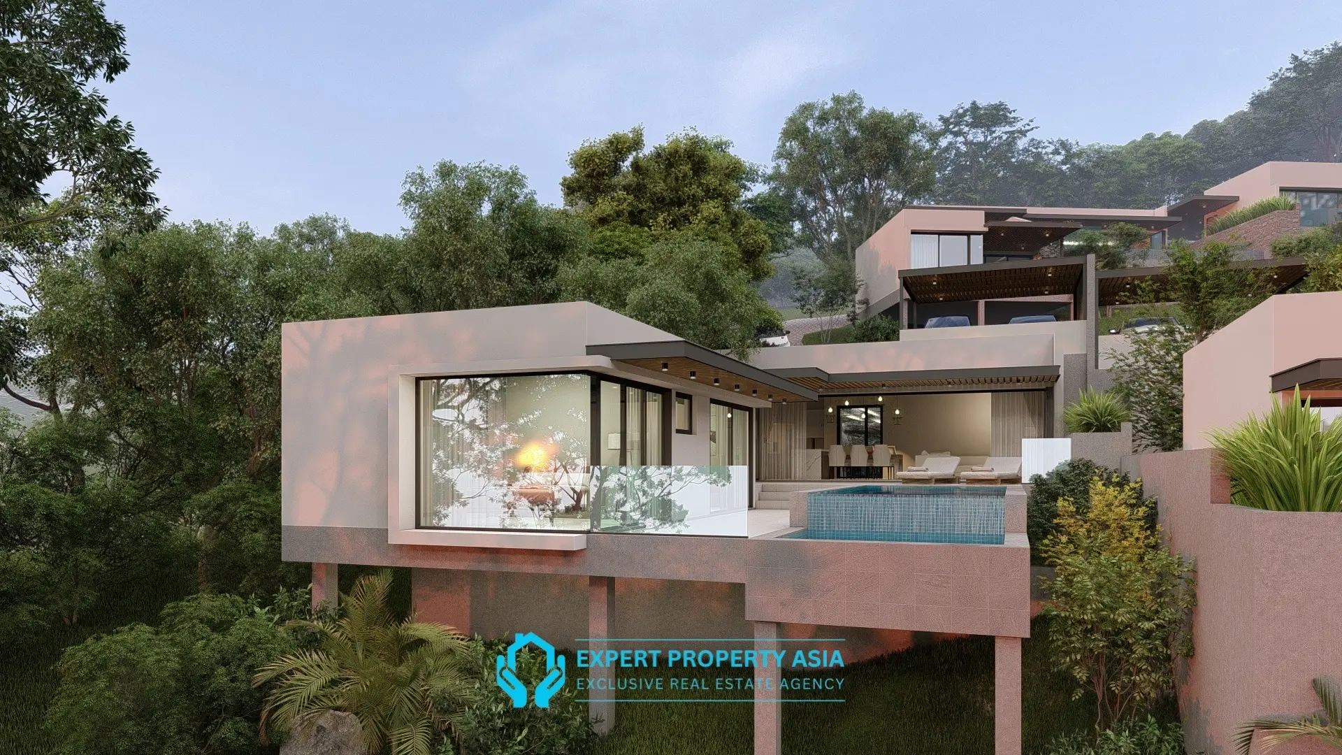 Panoramic 180° Sea View Villas for Sale – Prime Bophut Location