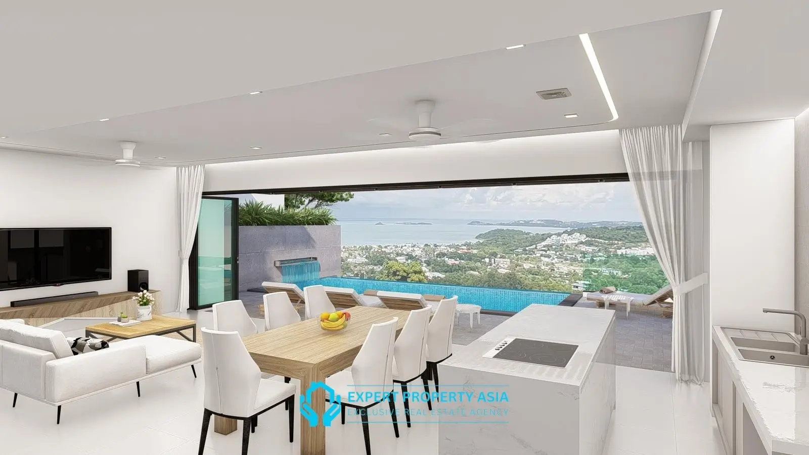 Panoramic 180° Sea View Villas for Sale – Prime Bophut Location