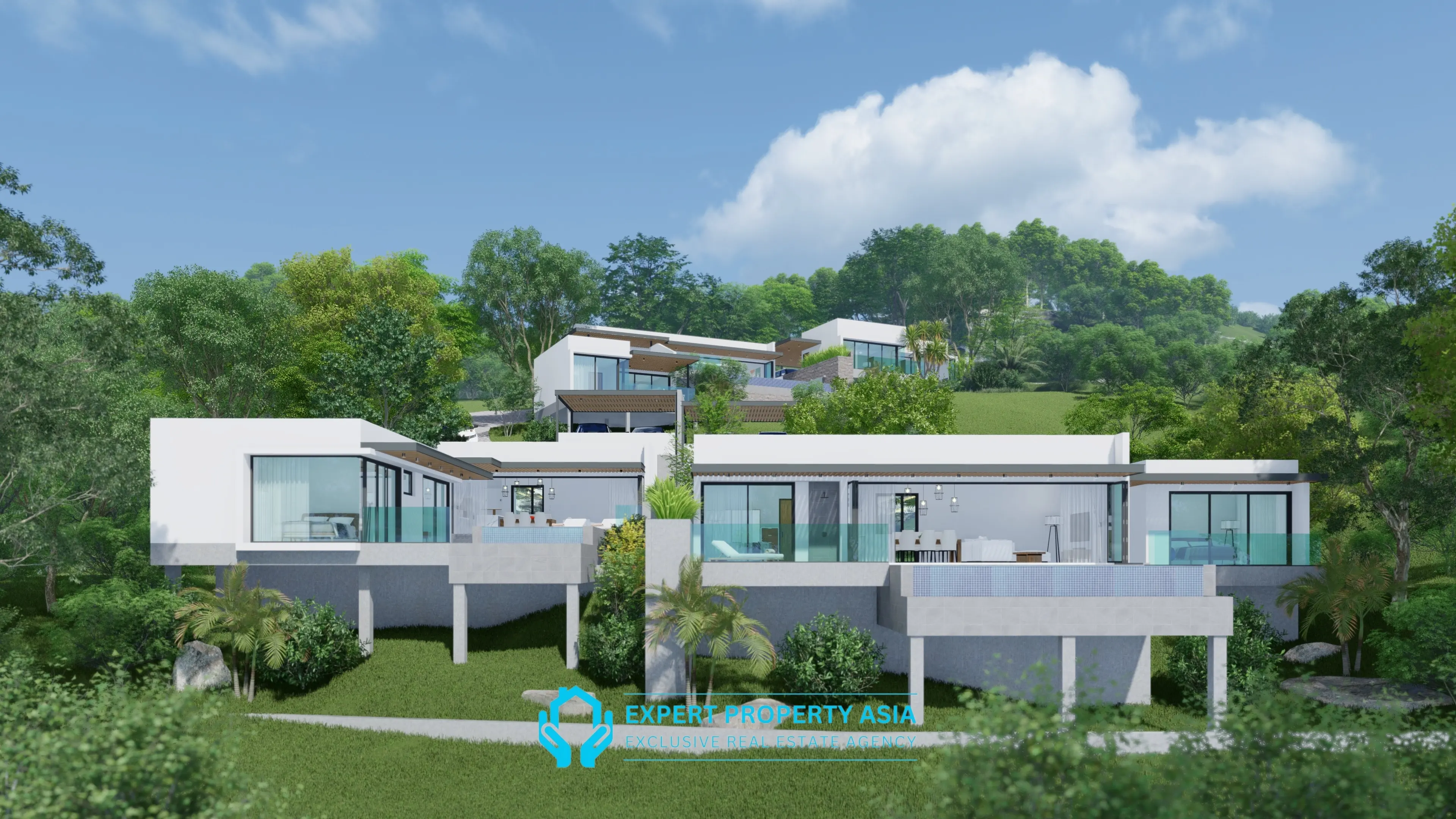 Panoramic 180° Sea View Villas for Sale – Prime Bophut Location
