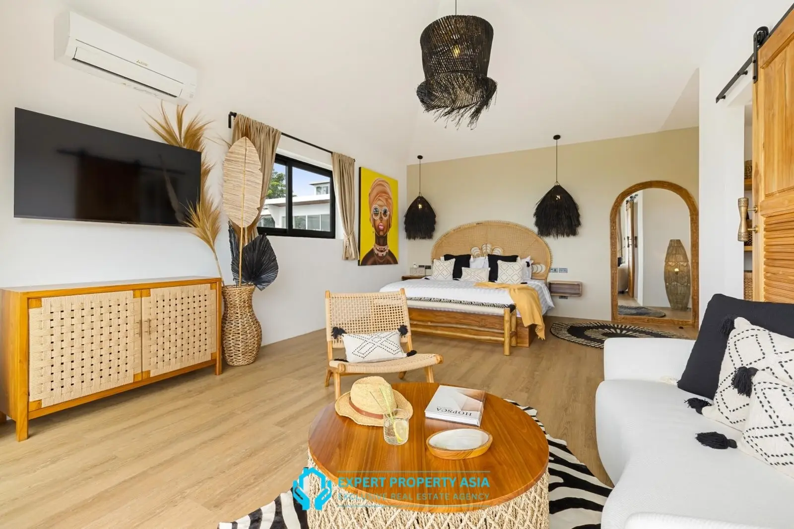 Exclusive Bophut Villa: 3 Bedrooms, Sea View, Private Pool, Just 4 Min from Fisherman Village