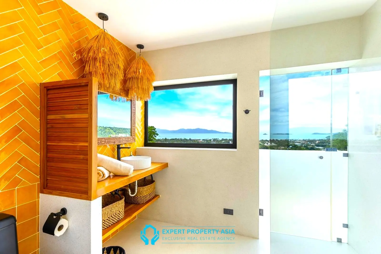 Exclusive Bophut Villa: 3 Bedrooms, Sea View, Private Pool, Just 4 Min from Fisherman Village