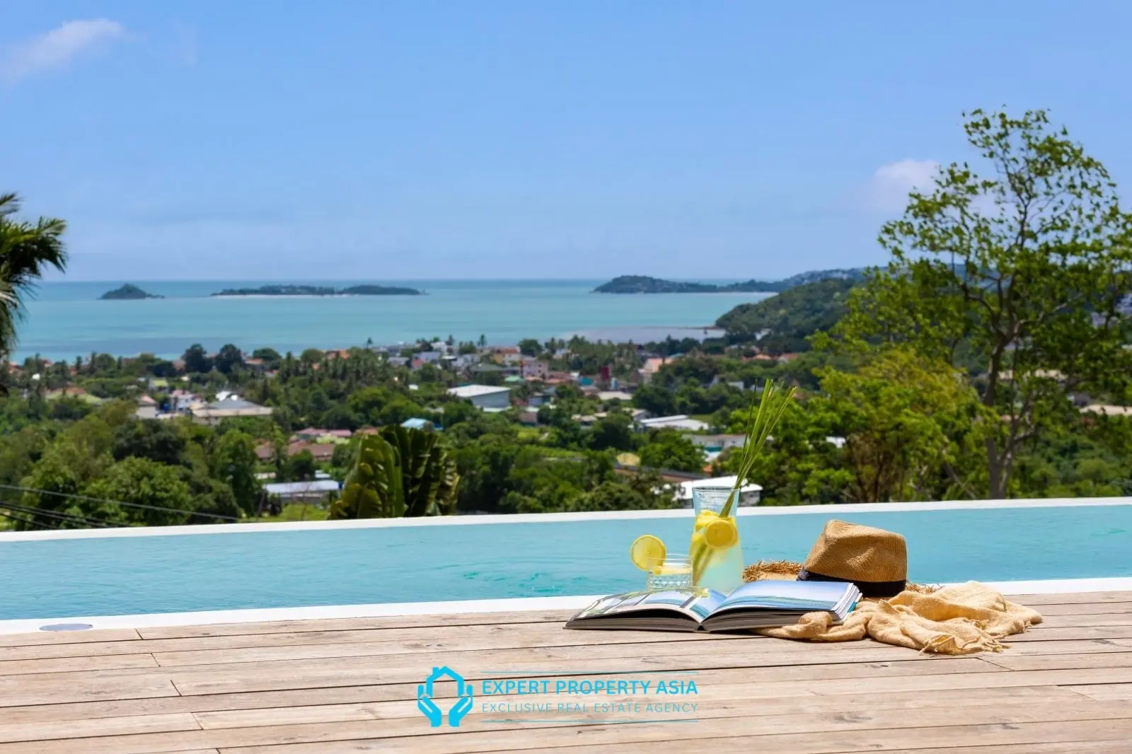 Exclusive Bophut Villa: 3 Bedrooms, Sea View, Private Pool, Just 4 Min from Fisherman Village