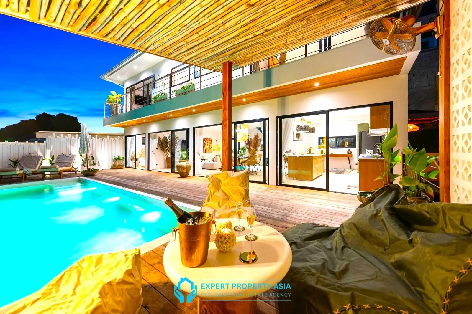 Exclusive Bophut Villa: 3 Bedrooms, Sea View, Private Pool, Just 4 Min from Fisherman Village