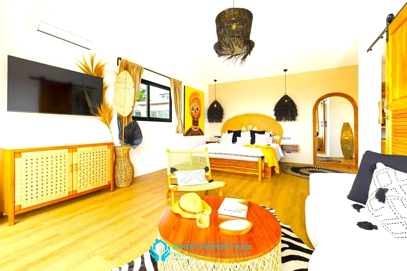 Exclusive Bophut Villa: 3 Bedrooms, Sea View, Private Pool, Just 4 Min from Fisherman Village