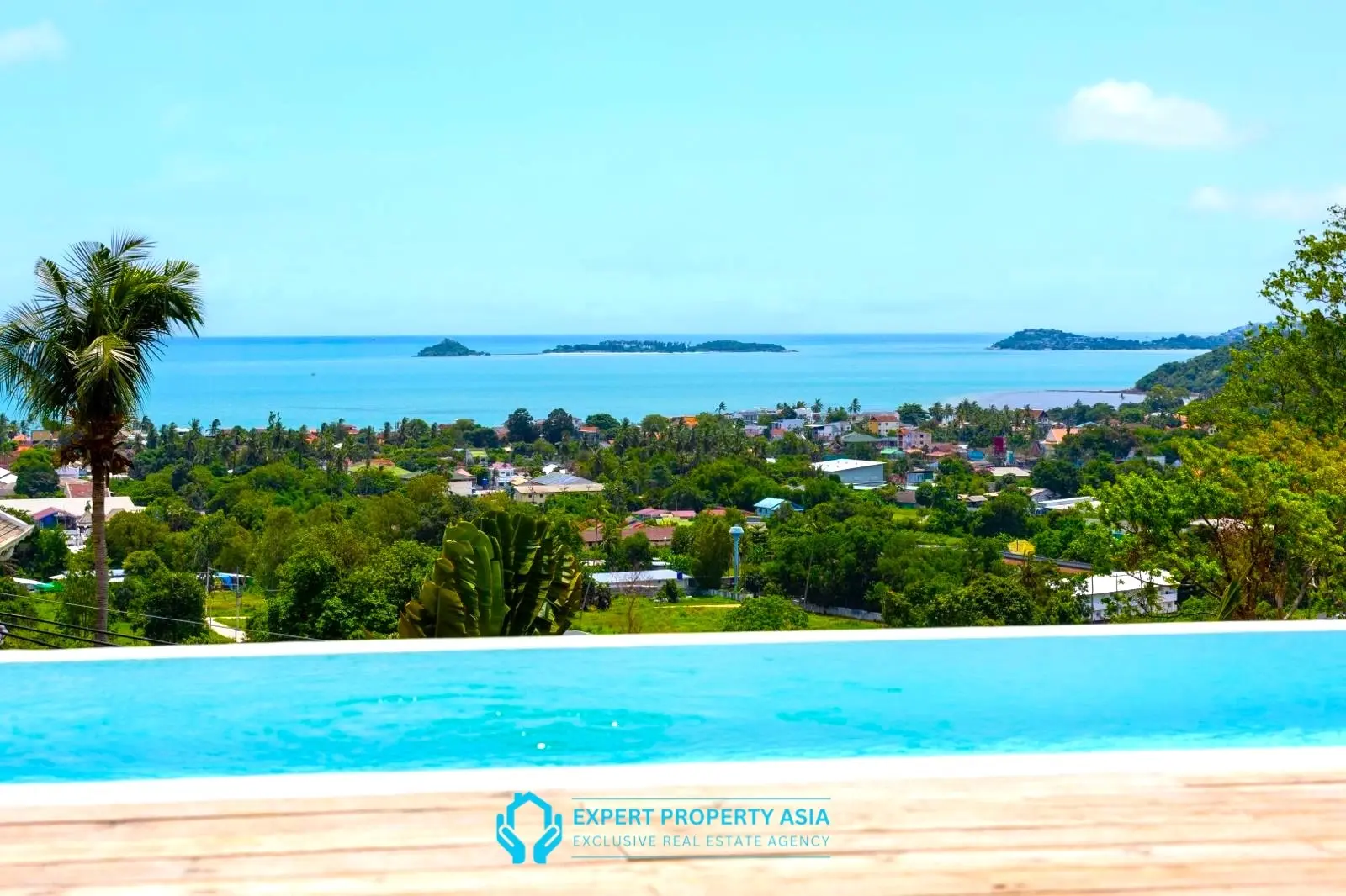 Exclusive Bophut Villa: 3 Bedrooms, Sea View, Private Pool, Just 4 Min from Fisherman Village