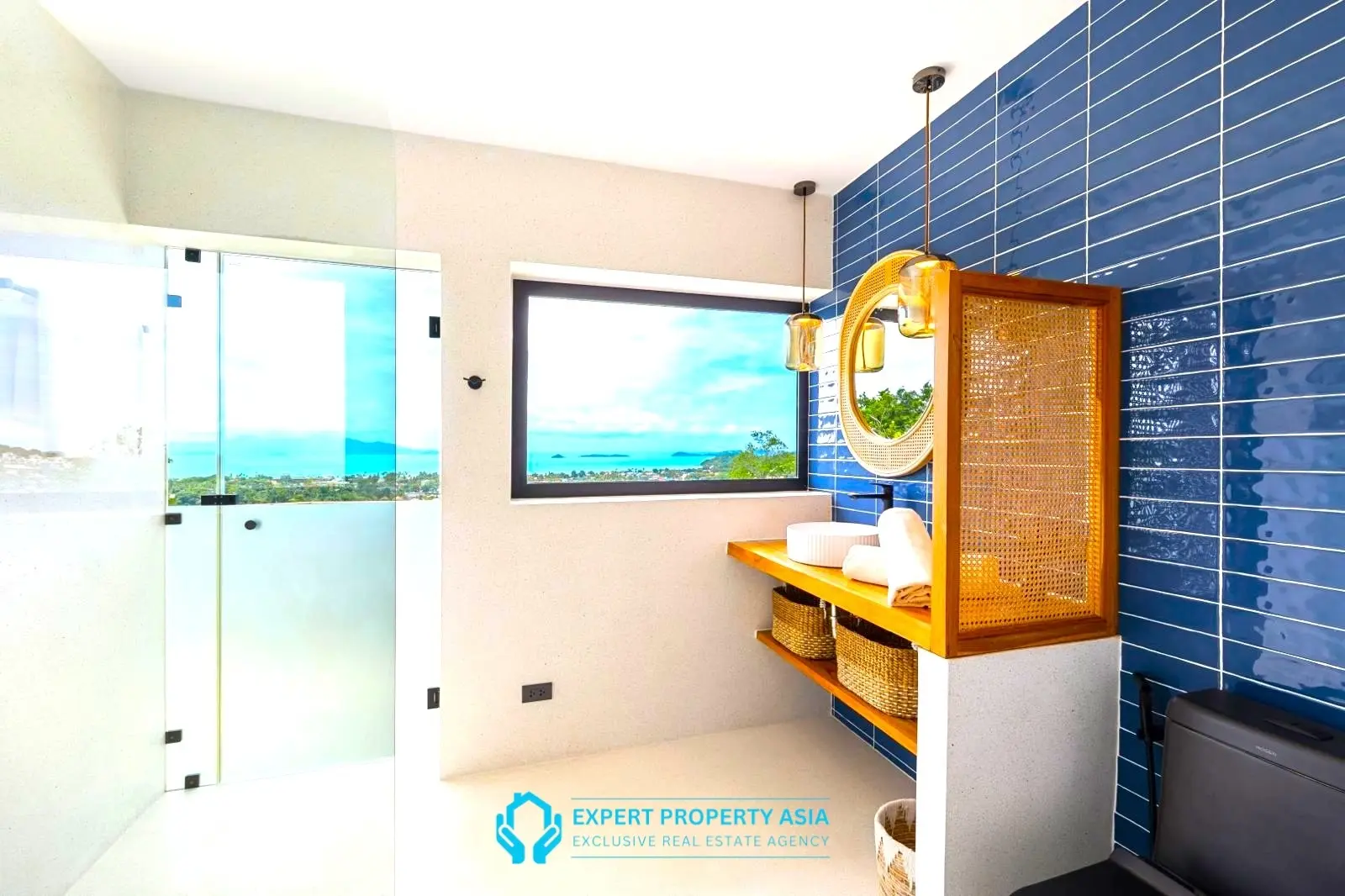 Exclusive Bophut Villa: 3 Bedrooms, Sea View, Private Pool, Just 4 Min from Fisherman Village