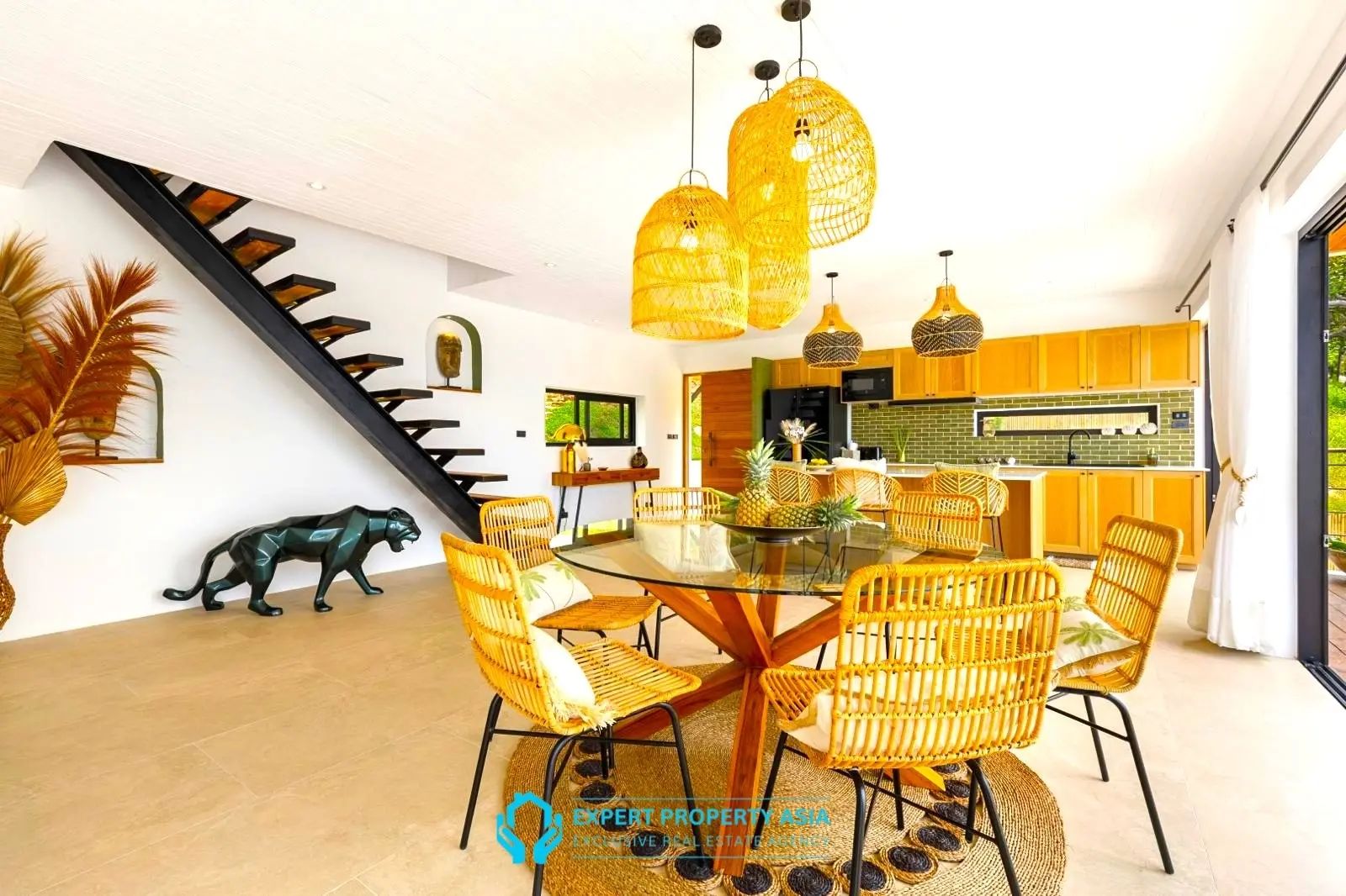 Exclusive Bophut Villa: 3 Bedrooms, Sea View, Private Pool, Just 4 Min from Fisherman Village