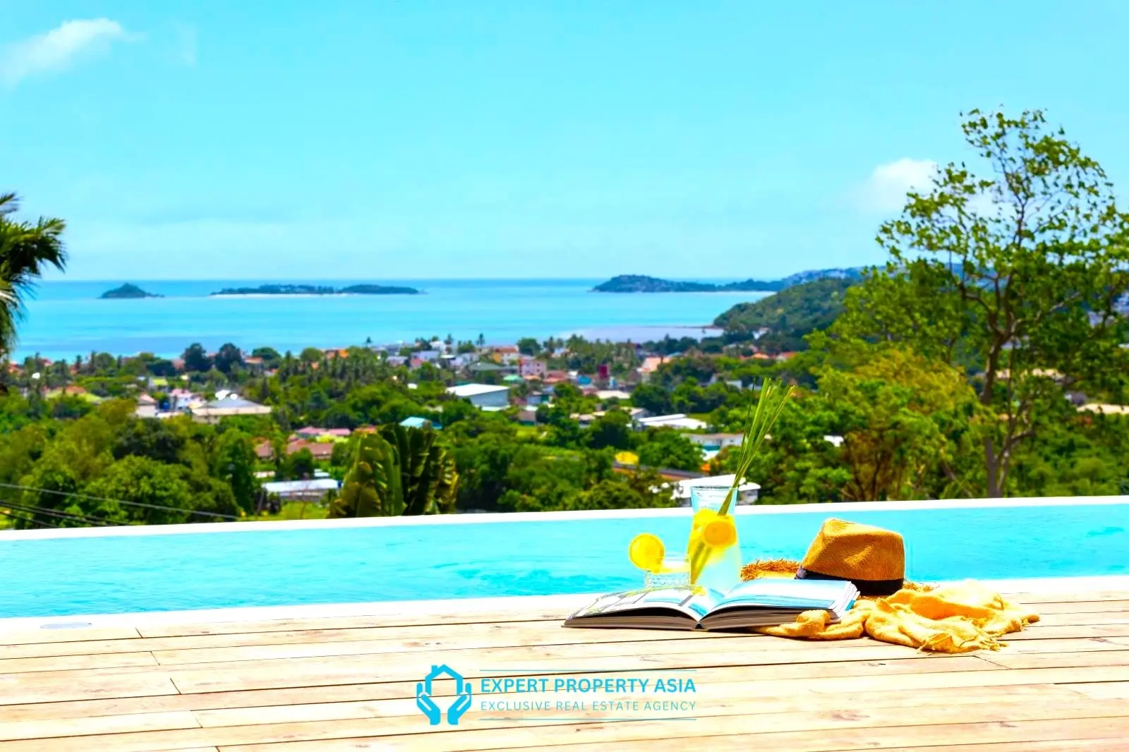 Exclusive Bophut Villa: 3 Bedrooms, Sea View, Private Pool, Just 4 Min from Fisherman Village
