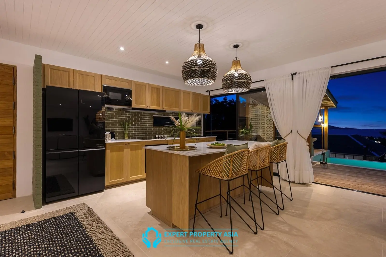Exclusive Bophut Villa: 3 Bedrooms, Sea View, Private Pool, Just 4 Min from Fisherman Village