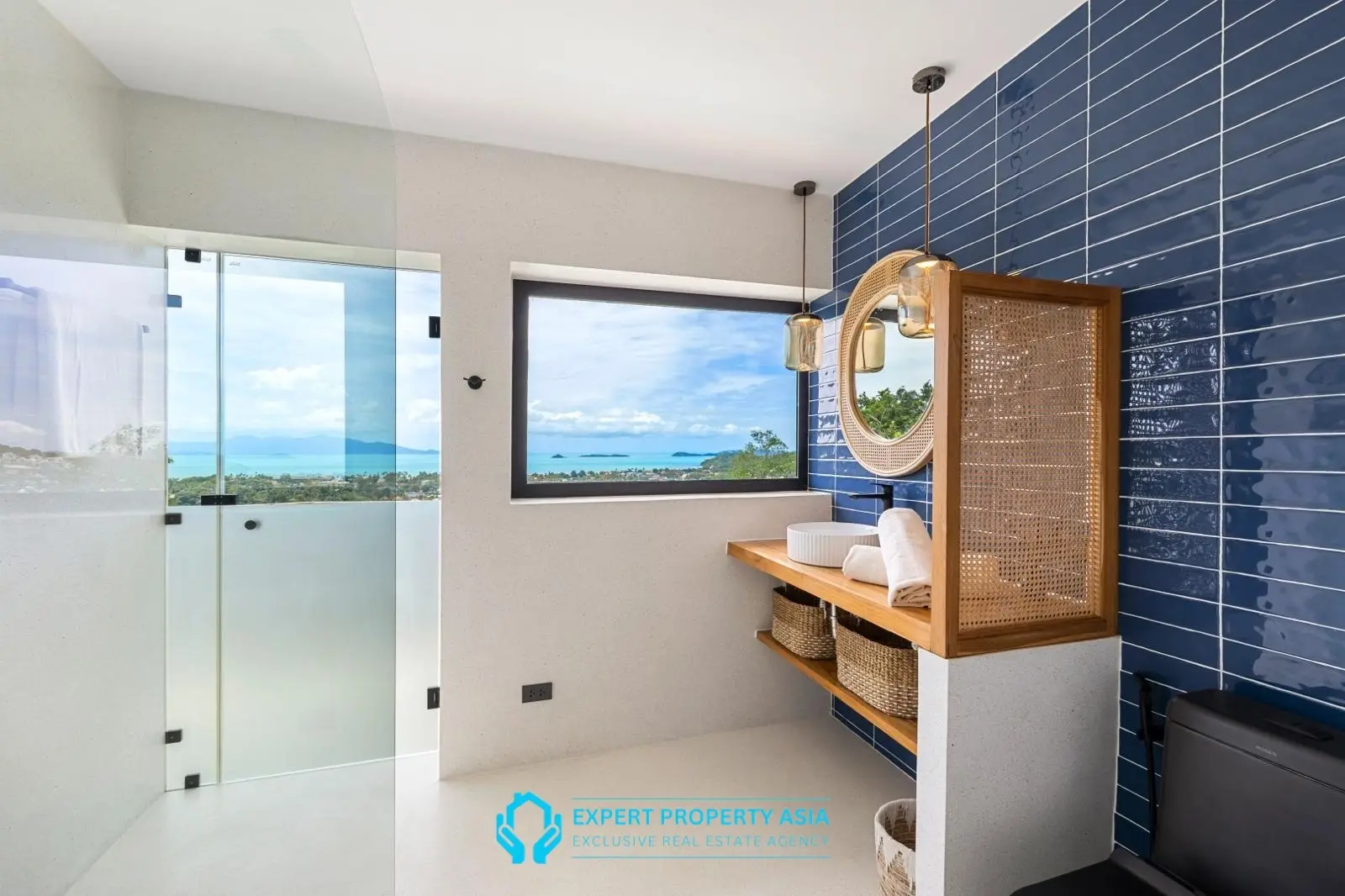 Exclusive Bophut Villa: 3 Bedrooms, Sea View, Private Pool, Just 4 Min from Fisherman Village