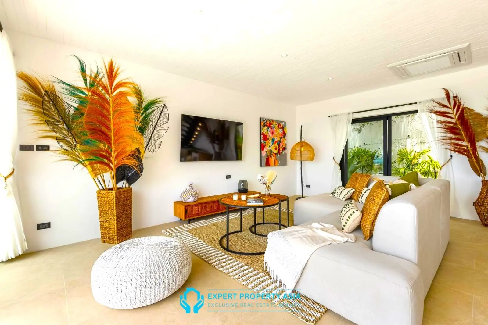 Exclusive Bophut Villa: 3 Bedrooms, Sea View, Private Pool, Just 4 Min from Fisherman Village
