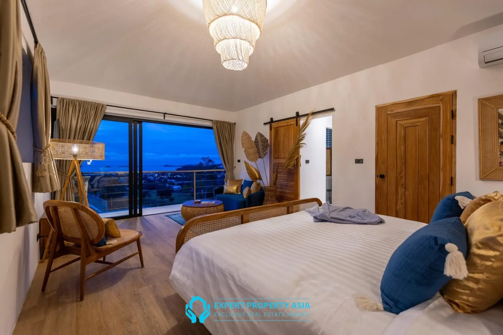 Exclusive Bophut Villa: 3 Bedrooms, Sea View, Private Pool, Just 4 Min from Fisherman Village