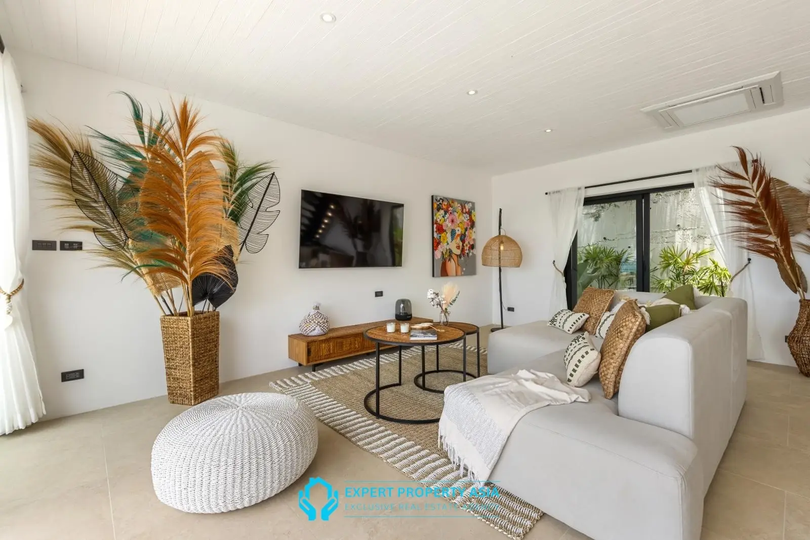 Exclusive Bophut Villa: 3 Bedrooms, Sea View, Private Pool, Just 4 Min from Fisherman Village