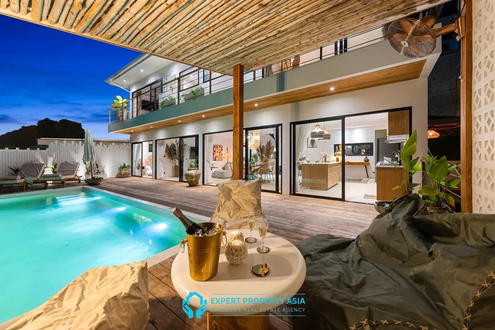 Exclusive Bophut Villa: 3 Bedrooms, Sea View, Private Pool, Just 4 Min from Fisherman Village