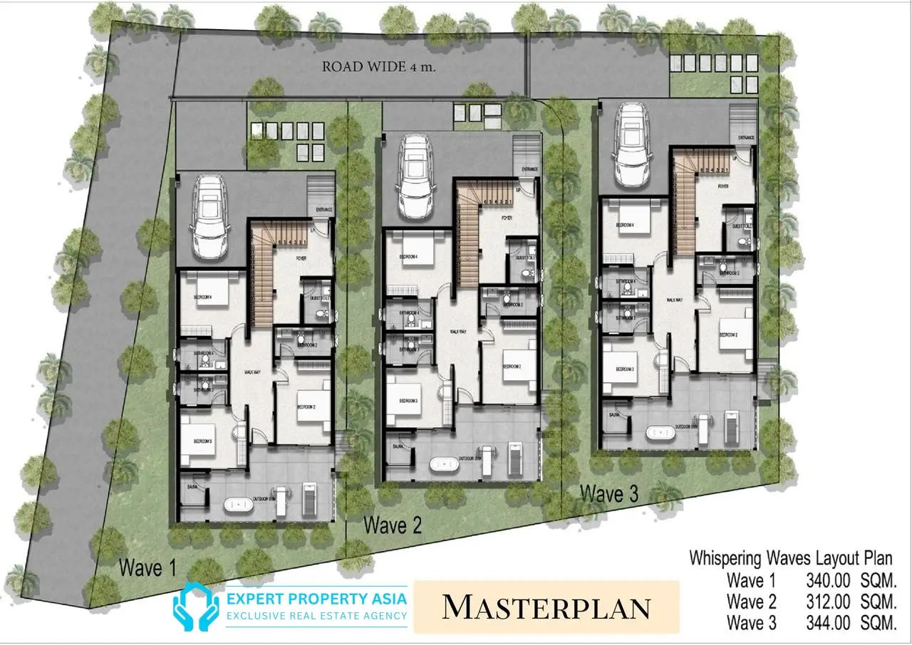 “Luxury 4-Bedroom Pool Villa Near Lamai Beach, Koh Samui – Modern Design & Private Infinity Pool”