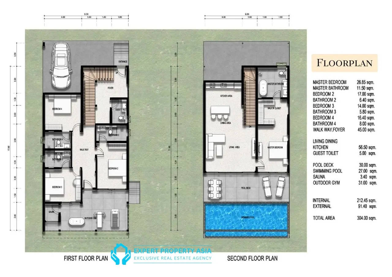 “Luxury 4-Bedroom Pool Villa Near Lamai Beach, Koh Samui – Modern Design & Private Infinity Pool”