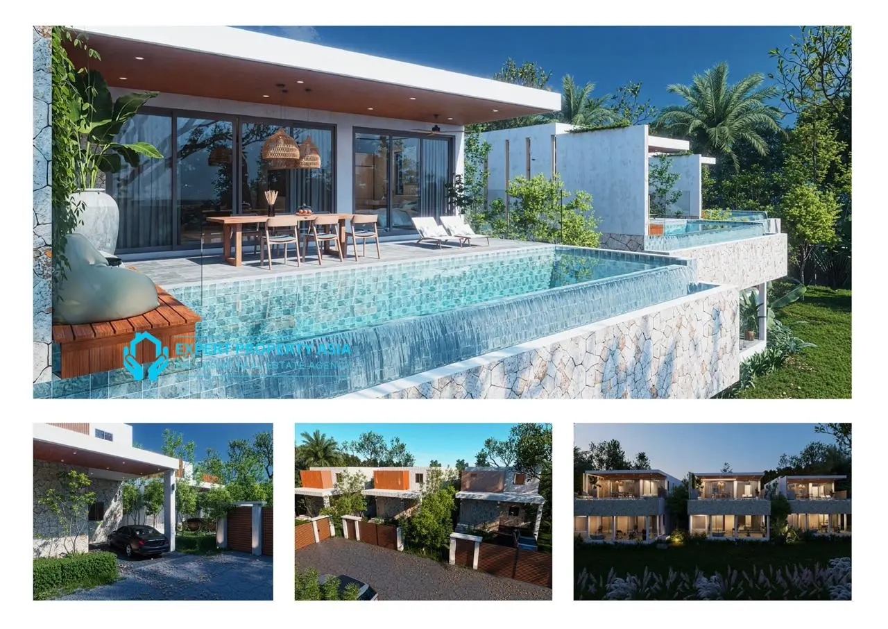 “Luxury 4-Bedroom Pool Villa Near Lamai Beach, Koh Samui – Modern Design & Private Infinity Pool”