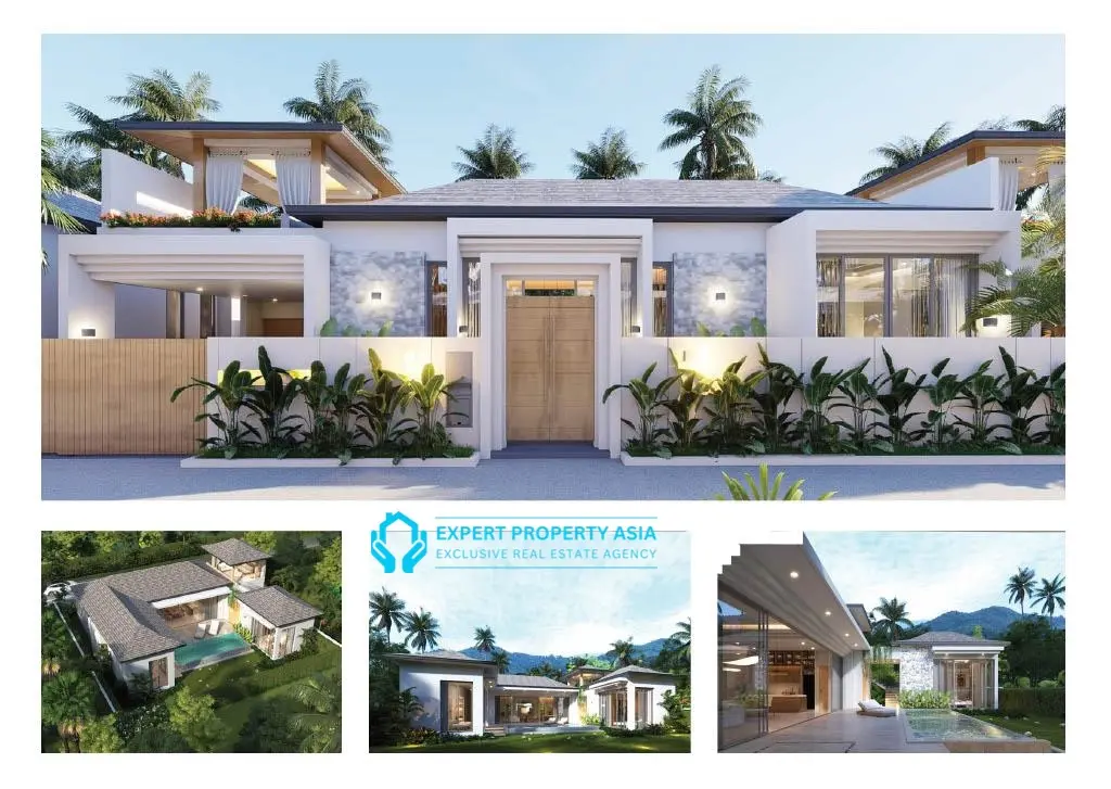 “Modern 3-Bedroom Pool Villa Near Lamai Beach, Koh Samui – Leasehold with Optional Furniture 1.2M THB”