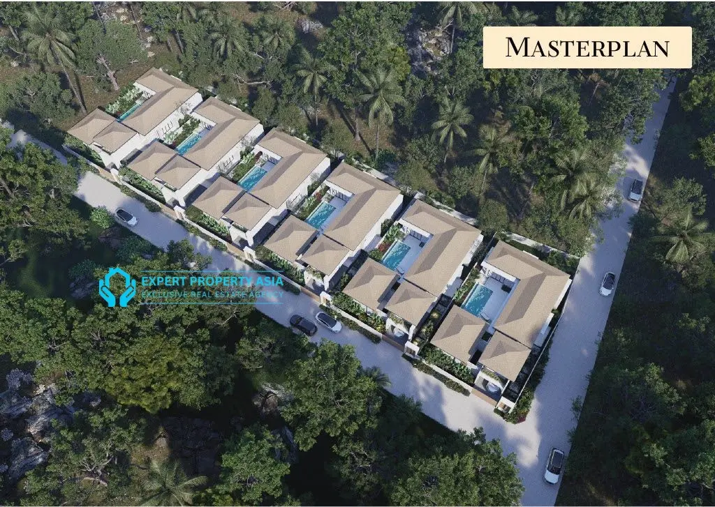 “Modern 3-Bedroom Pool Villa Near Lamai Beach, Koh Samui – Freehold/Leasehold with Optional Furniture 1.2M THB”